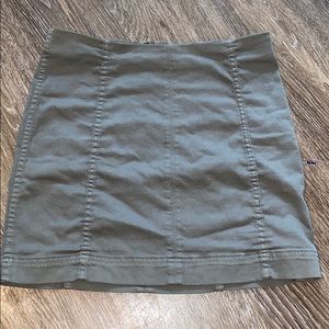 Jolt Olive Green Mini Skirt